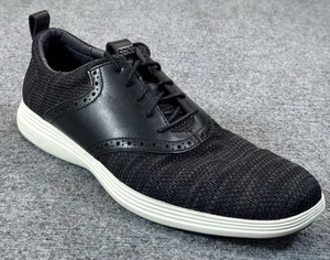 Cole Haan Grand Tour Shoes Mens 11 M Black Knit Oxfords Modern Classic - Picture 1 of 17