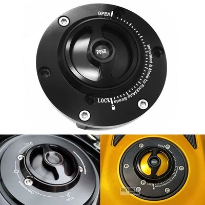 Tapa de gas de liberación rápida para Street Triple R S RS CNC tapa de combustible bloqueable sin llave Foto 1 de 4