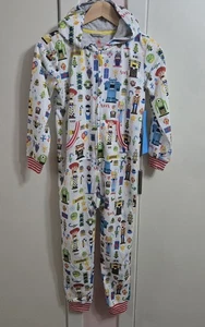 Disney Pixar Toy Story Monsters Inc Holiday Pajamas Hood 7/8 Child NWT - Picture 1 of 8