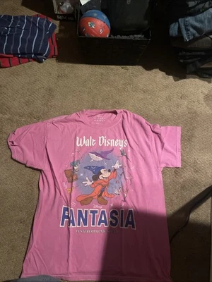 Disney Fantasía Rosa Hombre Camiseta Talla Mediana Foto 1 de 2