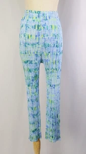 PLEATS PLEASE Blue Cropped Pants ISSEY MIYAKE 122 0501 - Picture 1 of 6