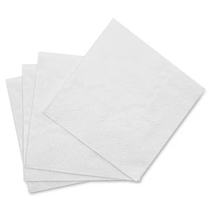 Cocktail Napkins White Beverage Napkins 3-ply for Party 5" x 5" Folded 100 Count - Picture 1 of 7