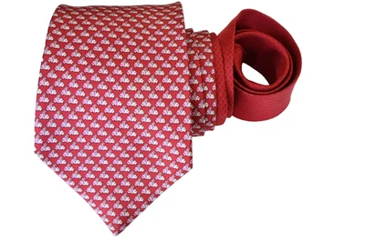 PATRÓN CORBATA HOMBRE ROSA ROJO/ELEFANTES Ancho: 3.7/8" Largo: 58" Foto 1 de 4