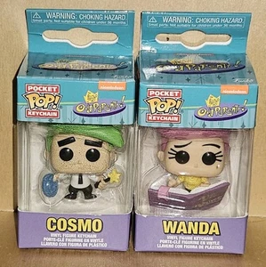 Funko Pocket Pop Keychain Wanda & Cosmo Nickelodeon Fairly Odd Parents - Picture 1 of 4