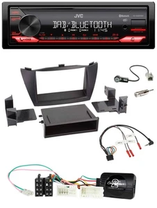 JVC Bluetooth USB DAB Lenkrad Autoradio für Hyundai ix35 2010-2013 schwarz - Bild 1 von 10