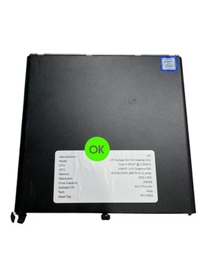 HP ProDesk 600 G5 Desktop Mini Core i5 9500T 2.20GHz 8GB 128GB Win11Pro - Image 1 of 4
