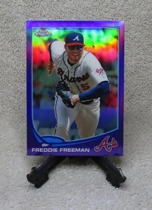 Tarjeta refractor Freddie Freeman 2013 Topps cromo púrpura #219 Serie Mundial MVP - Imagen 1 de 3