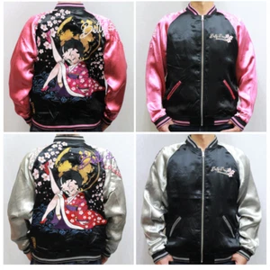 BETTY BOOP×KARAKURI-TAMASHII Sakura Tsukiyo Skajan patrón japonés reversible - Imagen 1 de 12