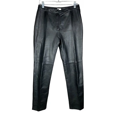 Pantalones de cuero Esprit vintage años 90 para mujer 9/10 negros motociclista clásicos Foto 1 de 4