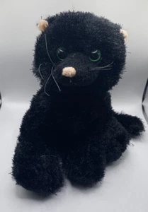 GANZ WEBKINZ Black Cat HM135 NO CODE Halloween 8" Plush Stuffed Animal - Picture 1 of 8