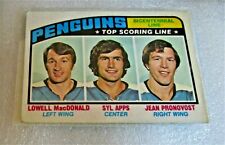 1976-77 O-Pee-Chee Hockey Card #218 Pittsburgh Penguins Bicentennial Line! VG-EX