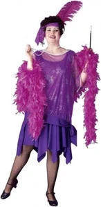 Charlene Charleston Queen Flapper 20's Fancy Dress Halloween Plus Adult Costume - Picture 1 of 4