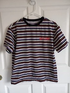 Camisa Welcome Surf Stripe Space Manga Corta Hombre Mediana Bordada Logo  - Imagen 1 de 9