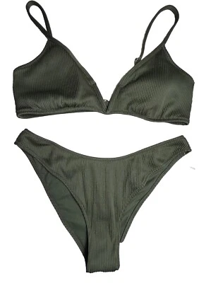 Traje de baño bikini Express verde oliva (parte superior XL - parte inferior L) Foto 1 de 2