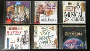 LOT 6 CD-Rom Art History Science Technology - 1993, 1994 SEE PICTURES - Photo 1/2