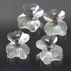 5pcs White Bear Crystal Glass charms DIY Pendant Earrings for jewelry making