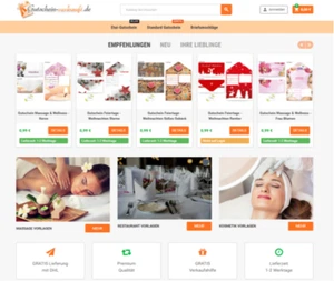 Fertiger Online-Shop für Gutscheinvorlagen zu verkaufen - Bild 1 von 1