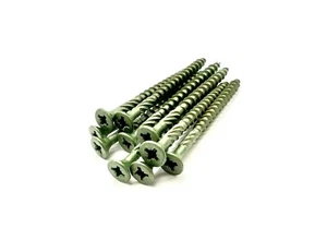 4,5mm x 60mm TORNILLOS DE CUBIERTA PROFESIONALES CUBIERTA DE VALLA PAISAJE VERDE TIMCO - Imagen 1 de 9