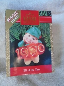 1990 Punze Andenken Ornamente MAGIC LIGHT ELF OF THE YEAR - Bild 1 von 8
