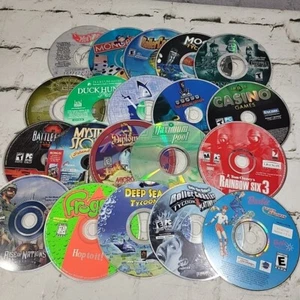 Computer PC Games CD-ROMS Assorted Loose Discs Lot Of 20 W/Some Scratches - Picture 1 of 8