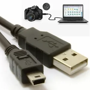 1M MINI USB Cable Sync Charge Lead Type A to 5 Pin Phone PDA Camera GPS Charger - Picture 1 of 8