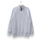 Rodd & Gunn Rabbit Island Grey Quarter Zip Pullover Rib Knit Sweater Size Medium