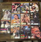 WWF MAGAZINE 1996 Lot de 11 magazines. Presque toutes les cartes non coupées ! GC