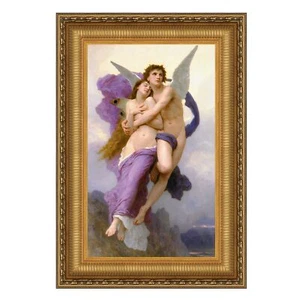 Design Toscano Le Ravissement de Psyche gerahmte Leinwand Replik Gemälde: klein - Bild 1 von 1