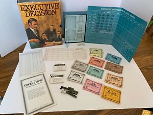 Executive Decision The Business Management Board Game 3M 1971 Vintage Complete
