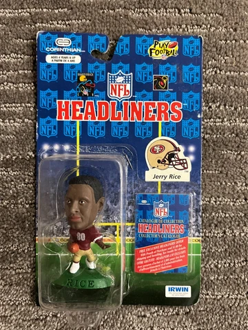 1996 NFL Corinthian Headliners Jerry Rice San Francisco 49ers Action Figure NEW Cover