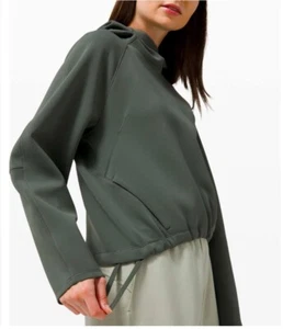 Lululemon AirWrap Modal Pullover Hoodie Smoked Spruce size 6 NWOT - Picture 1 of 8