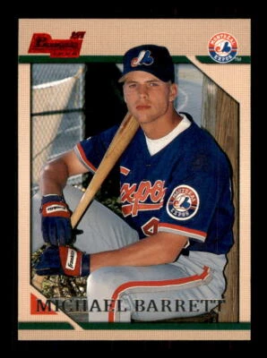 1996 Baseball Bowman Michael Barrett Montreal Expos #249 3 - Image 1 of 2