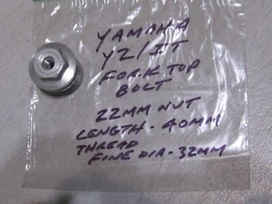 YAMAHA YZ/IT AIR FORK TOP BOLT NOS! - Picture 1 of 3