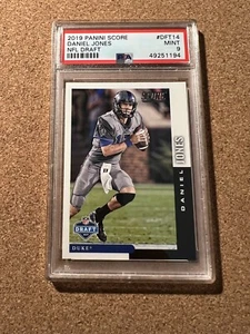 2019 Panini Score #DFT14 Daniel Jones PSA 9 MINT Grade - Picture 1 of 4