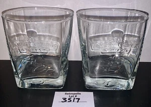 2 FORTY CREEK Square Bottom WHISKY Barware Glasses Lowball - Picture 1 of 7
