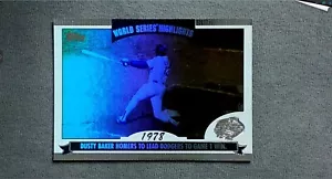 Aspectos destacados de la Serie Mundial Topps 2004 #WS-DB Dusty Baker Dodgers - Imagen 1 de 2