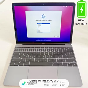Apple MacBook 12" 2017 | m3 / 8GB / 256GB SSD | Space Grey | NEW BATT | Grade C - Picture 1 of 9