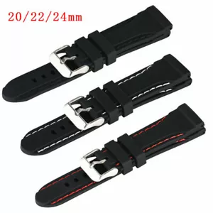Reloj pulsera de goma 20/22/24 mm correa pulsera hebilla de repuesto hebilla - Imagen 1 de 13