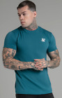 SikSilk Men's Muscle Fit T-Shirt Tee Teal