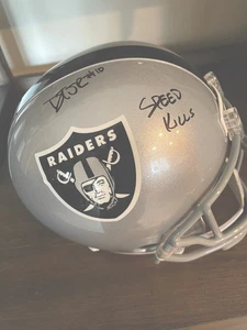 Las Vegas Raiders Donte Thornton JR AUTOGRAPHED Signed F/S REPLICA HELMET BAS - Picture 1 of 2
