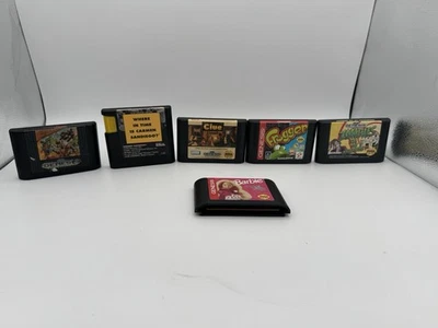 Lote de 6 Juegos Sega Genesis Zombies Ate My Neighbors Frogger Pista Probados Foto 1 de 4