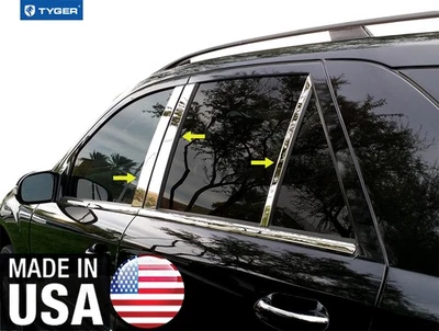 For 06-2011 Mercedes Benz ML350/ML500/ML550 W164 6PC Stainless Pillar Post Trim Foto 1 de 4
