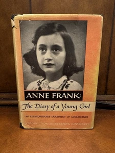ANNE FRANK: THE DIARY OF A YOUNG GIRL, Doubleday, 1952, IST EDITION, Early print - Picture 1 of 13
