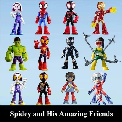 BLOKEES Spiderman Marvel Building Block Bundle Spidey Amazing Friends Ironman Toy Figure