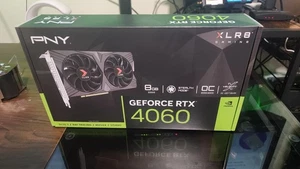 PNY GeForce RTX 4060 8GB XLR8 Verto Dual Fan OC DLSS 3 GPU-Brand New - Picture 1 of 4