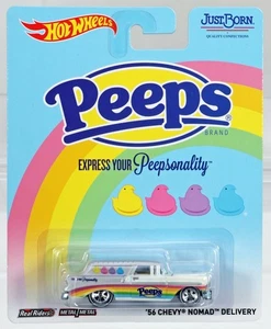 Hot Wheels 1956 Chevrolet Nomad Delivery Peeps Brand Pop Culture - BDR73 Gray - Picture 1 of 2