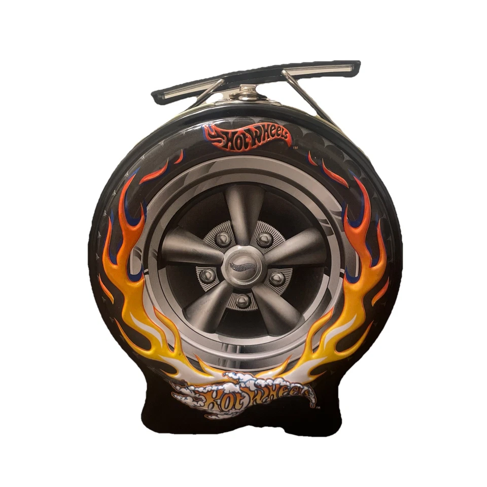 复古 HOTWHEELS TIN | 2001 年美泰公司 | 轮缘和轮胎 | 4 盎司(空) — 第 1/1 张图片