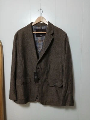 NUEVO CON ETIQUETAS $249 Negro Marrón 1826 Mezcla de Lana Blazer Abrigo Deportivo Para Hombre XXL Camel  Foto 1 de 4