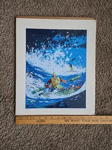 Vintage 1976 Ted Tanabe " Down The Rapids " Signed / Numbered / COA Print - Picture 1 of 13