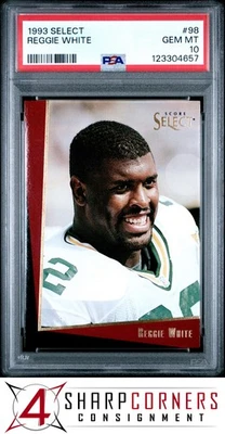 1993 SELECT #98 REGGIE WHITE PACKERS HOF PSA 10 - Image 1 of 2